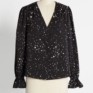 NWT! ModCloth Star Blouse 1x